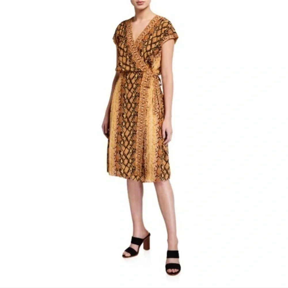 Joie • Bethwyn Snake Print Wrap Dress